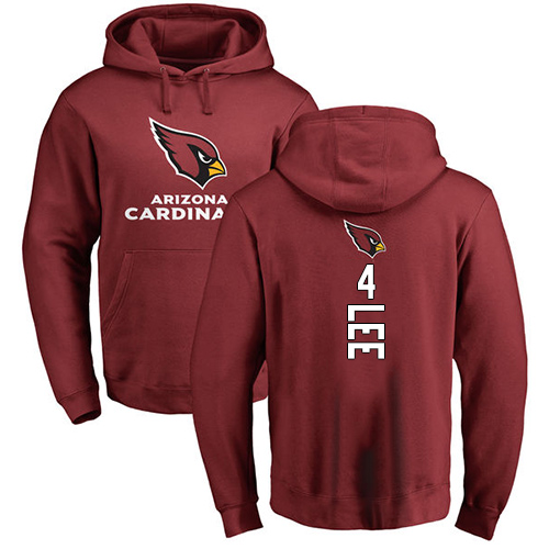 Arizona Cardinals Men Maroon Andy Lee Backer NFL Football 4 Pullover Hoodie Sweatshirts